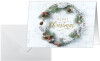 sigel Weihnachtskarte "Christmas wreath", DIN A6 quer