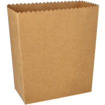 PAPSTAR Popcorn-Box Pappe "pure" eckig, 2.400 ml