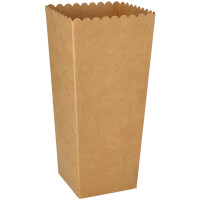PAPSTAR Popcorn-Box Pappe "pure" eckig, 2.400 ml