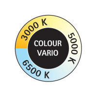 MAUL LED-Tischleuchte MAULpearly colour vario, silber