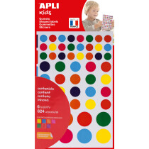 APLI kids Sticker "Rund", auf Bogen, farbig...