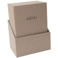 sigel Speisekarten-Mappe MENU, DIN A4, anthrazit, 10er Box