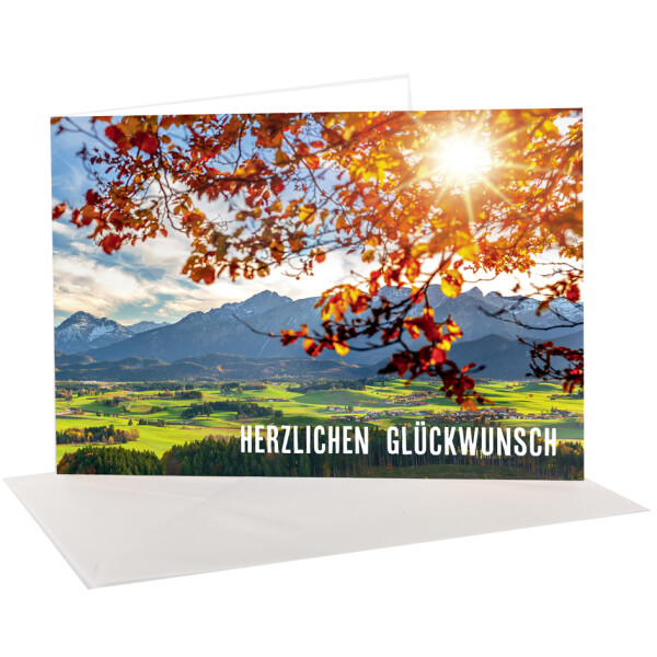 sigel Gl&uuml;ckwunschkarten-Set "Mountain landscapes by seasons"