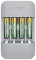 VARTA Ladegerät Eco Charger Pro Recycled, inkl. 4x Micro AAA