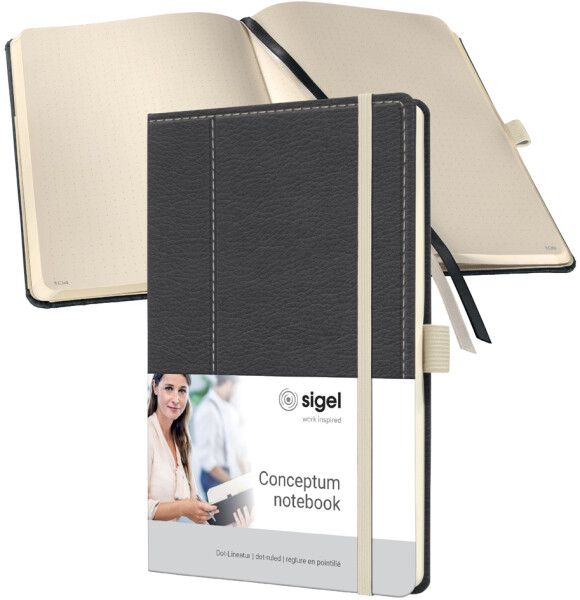 sigel Notizbuch Conceptum Design Casual, DIN A4, grau weiß