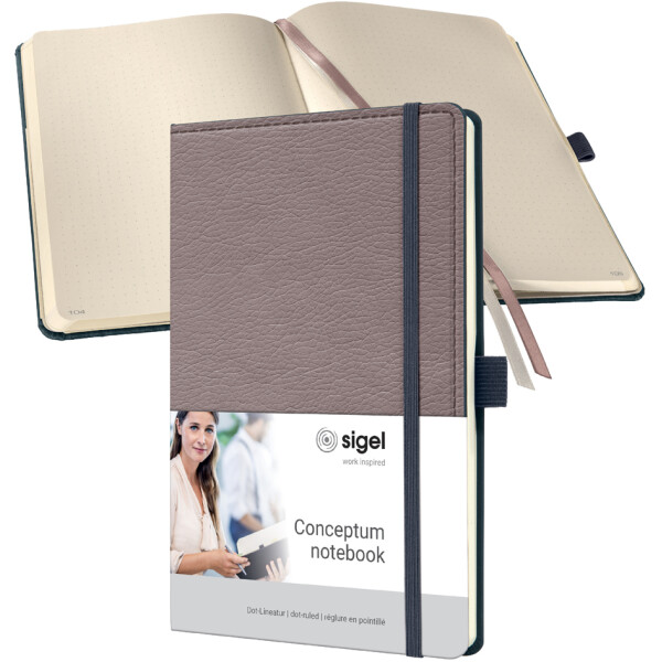 sigel Notizbuch Conceptum Design Casual, DIN A5, grau rot