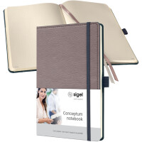 sigel Notizbuch Conceptum Design Casual, DIN A5, grau rot