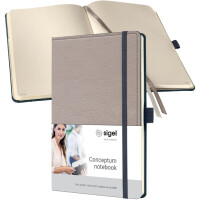 sigel Notizbuch Conceptum Design Casual, DIN A5, grau weiß
