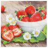 PAPSTAR Motiv-Servietten "Strawberry Taste", 330 x 330 mm