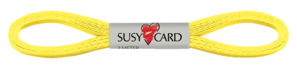 SUSY CARD Geschenkband "Easy", 6 mm x 3 m, gelb
