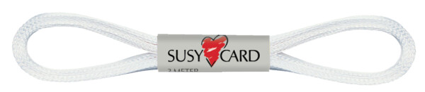 SUSY CARD Geschenkband "Easy", 6 mm x 3 m, weiß