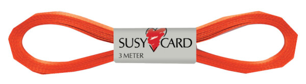 SUSY CARD Geschenkband "Easy", 6 mm x 3 m, orange