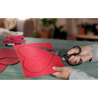 LEITZ Schere Titan Anti-Haft, spitz, Länge: 180 mm,...