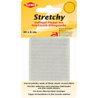 KLEIBER Stretchy-Bügel-Flicken, 400 x 60 mm, mittelblau