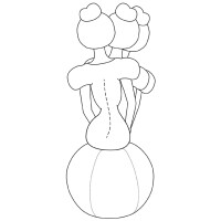 LEITZ Sitzball Ergo Active, Durchmesser: 550 mm, samtgrau