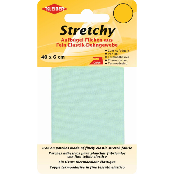 KLEIBER Stretchy-Bügel-Flicken, 400 x 60 mm, hellgrau