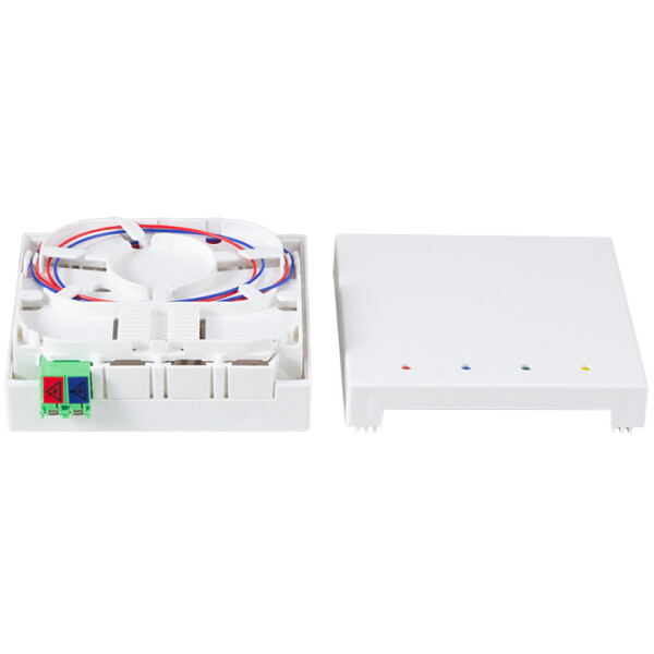 LogiLink FTTH Spleißbox, 1x LCD APC, 20 m Verlegekabel, weiß