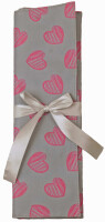 KLEIBER Häkelnadel-Tasche "Herzen", grau pink