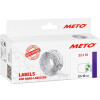 METO Etiketten für Preisauszeichner, 22 x 16 mm, weiß