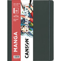 CANSON Skizzenbuch GRADUATE Manga, 216 x 279 mm, schwarz