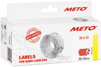 METO Etiketten für Preisauszeichner, 32 x 19 mm, orange