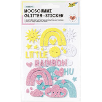 folia Moosgummi Glitter-Sticker "Unicorn"