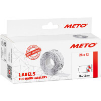 METO Etiketten für Preisauszeichner, 32 x 19 mm, weiß