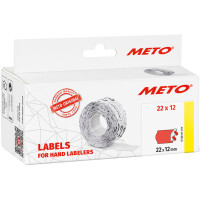 METO Etiketten für Preisauszeichner, 32 x 19 mm, gelb