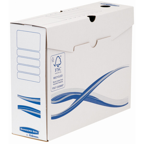 Fellowes BANKERS BOX Basic Archiv-Schachtel, blau, (B)80 mm