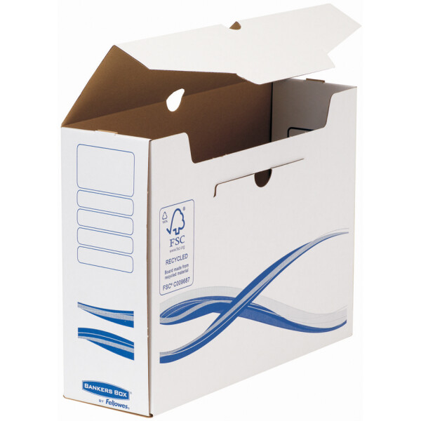Fellowes BANKERS BOX Basic Archiv-Schachtel, blau, (B)80 mm