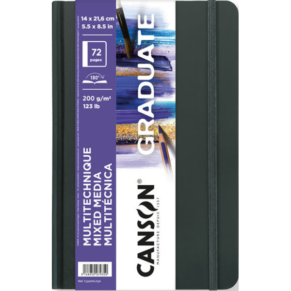 CANSON Skizzenbuch GRADUATE Mixed Media, 216 x 279 mm