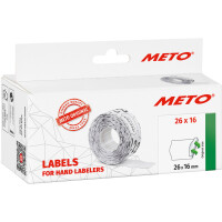 METO Etiketten für Preisauszeichner, 22 x 12 mm, weiß