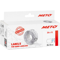 METO Etiketten für Preisauszeichner, 22 x 16 mm, weiß