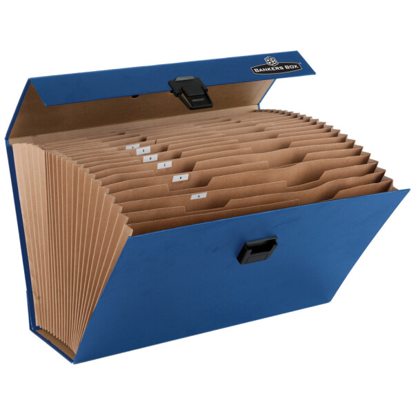 Fellowes Fächertasche Handifile, 19 Fächer, blau
