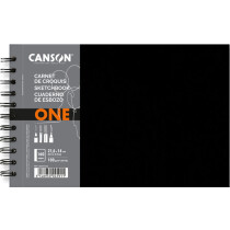 CANSON Skizzenbuch ONE, 279 x 216 mm, schwarz
