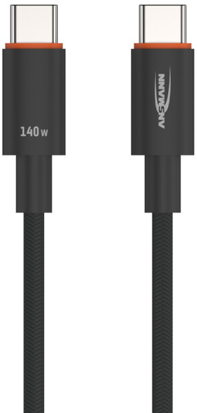 ANSMANN Daten- & Ladekabel mit Display, USB-C - USB-C, 1,2 m