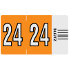 LEITZ Jahressignal Orgacolor "24", auf Streifen, orange