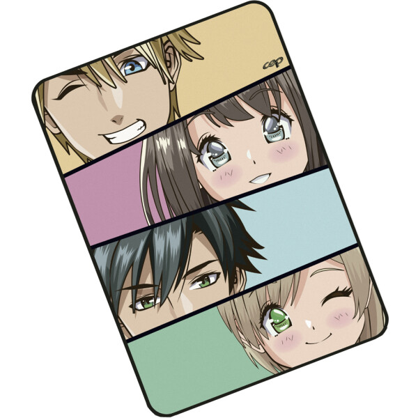 CEP Mauspad MANGA HELDEN, schwarz wei&szlig;