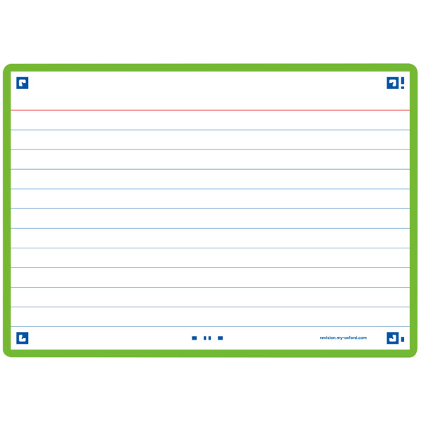 Oxford Karteikarten "Flash 2.0", 105 x 148 mm, liniert, weiß
