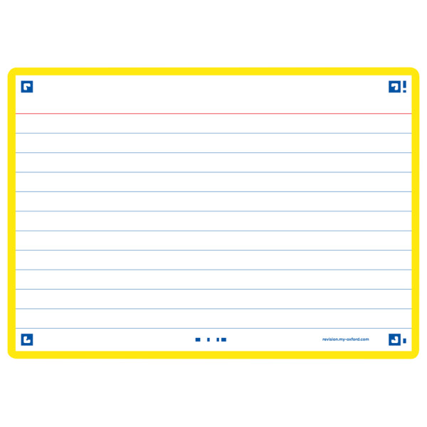 Oxford Karteikarten "Flash 2.0", 105 x 148 mm, liniert, weiß