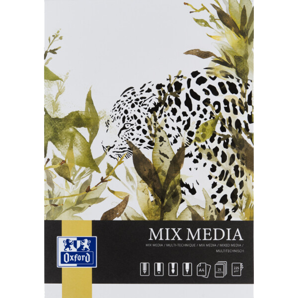 Oxford Art Mixed Media Block "Mix Media", DIN A4, 225 g qm