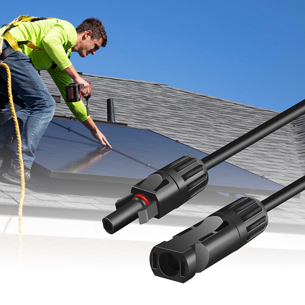 LogiLink Solar-Verl&auml;ngerungskabel-Set, PVC - PVC, 1,0 m