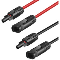 LogiLink Solar-Verlängerungskabel-Set, PVC - PVC, 1,0 m