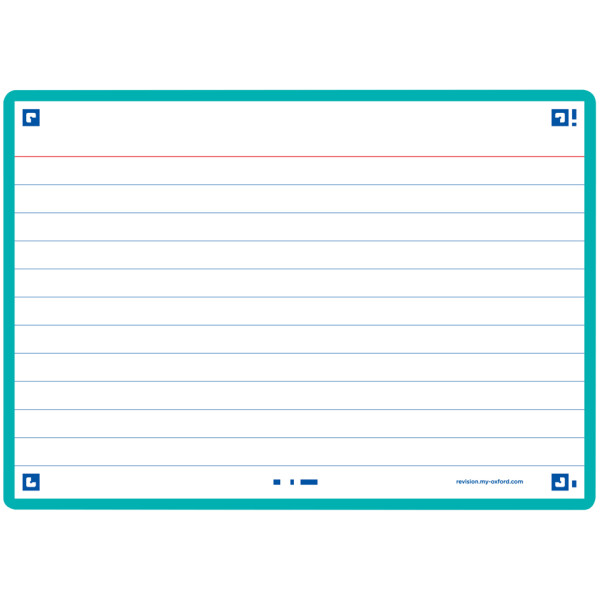 Oxford Karteikarten "Flash 2.0", 105 x 148 mm, mint