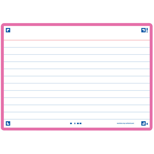Oxford Karteikarten "Flash 2.0", 105 x 148 mm, mint