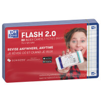 Oxford Karteikarten "Flash 2.0", 75x125 mm, blanko, fuchsia
