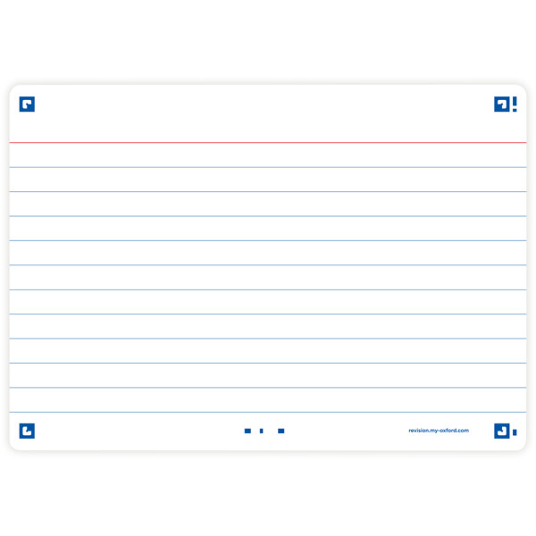Oxford Karteikarten "Flash 2.0", 105 x 148 mm, marineblau