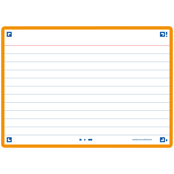 Oxford Karteikarten "Flash 2.0", 105 x 148 mm, marineblau