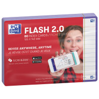 Oxford Karteikarten "Flash 2.0", 105 x 148 mm, marineblau