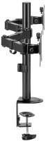 LogiLink Doppel-Monitorarm, Armlänge: 376 mm, schwarz